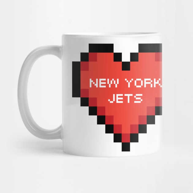 I heart NY Jets pixel art by Sleepless in NY